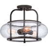 Quoizel Three Light Semi-Flush Mount