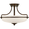 Quoizel Three Light Semi-Flush Mount