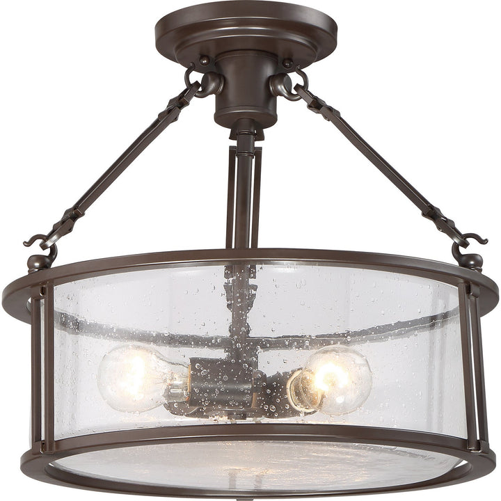 Quoizel Three Light Semi-Flush Mount