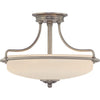 Quoizel Three Light Semi-Flush Mount