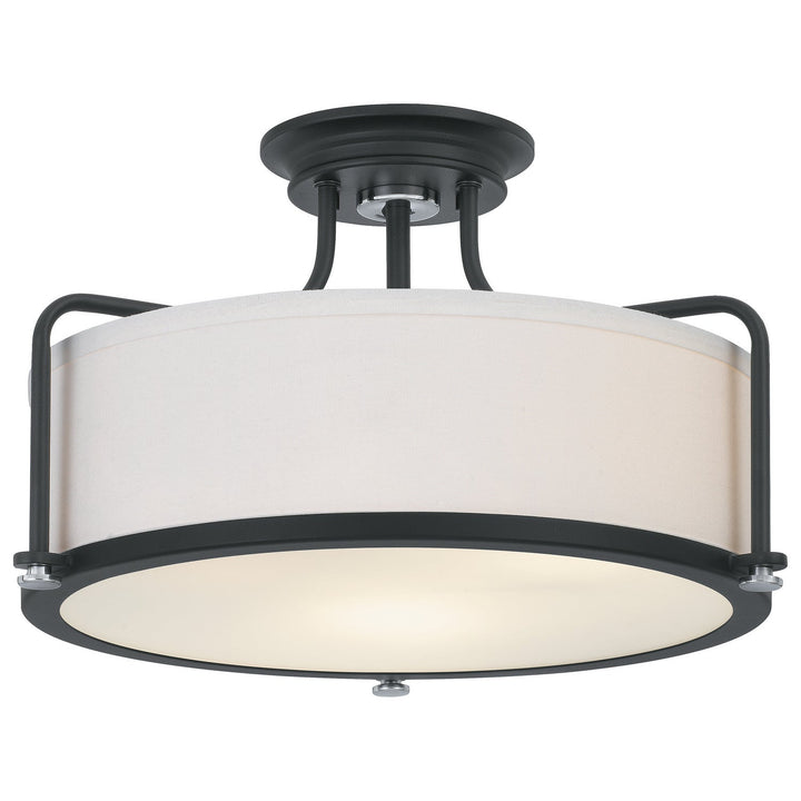 Quoizel Three Light Semi Flush Mount