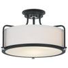 Quoizel Three Light Semi Flush Mount