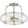 Quoizel Three Light Semi-Flush Mount