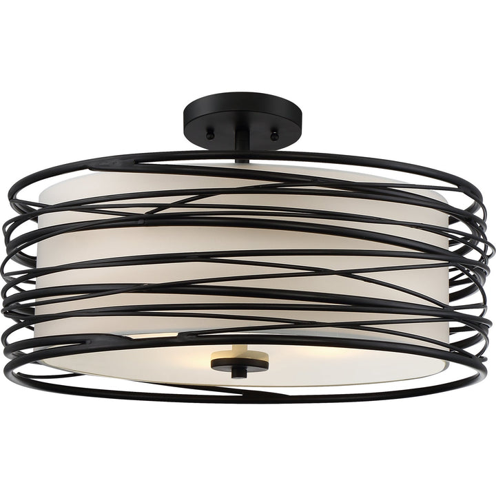 Quoizel Three Light Semi-Flush Mount