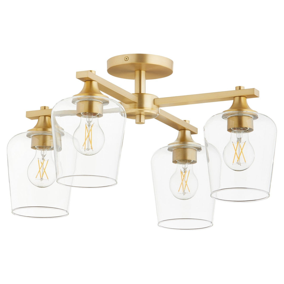 Quorum Four Light Ceiling Mount