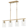 Quorum Four Light Linear Chandelier