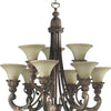 Quorum Nine Light Chandelier