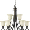Quorum Nine Light Chandelier