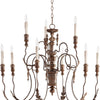 Quorum Nine Light Chandelier