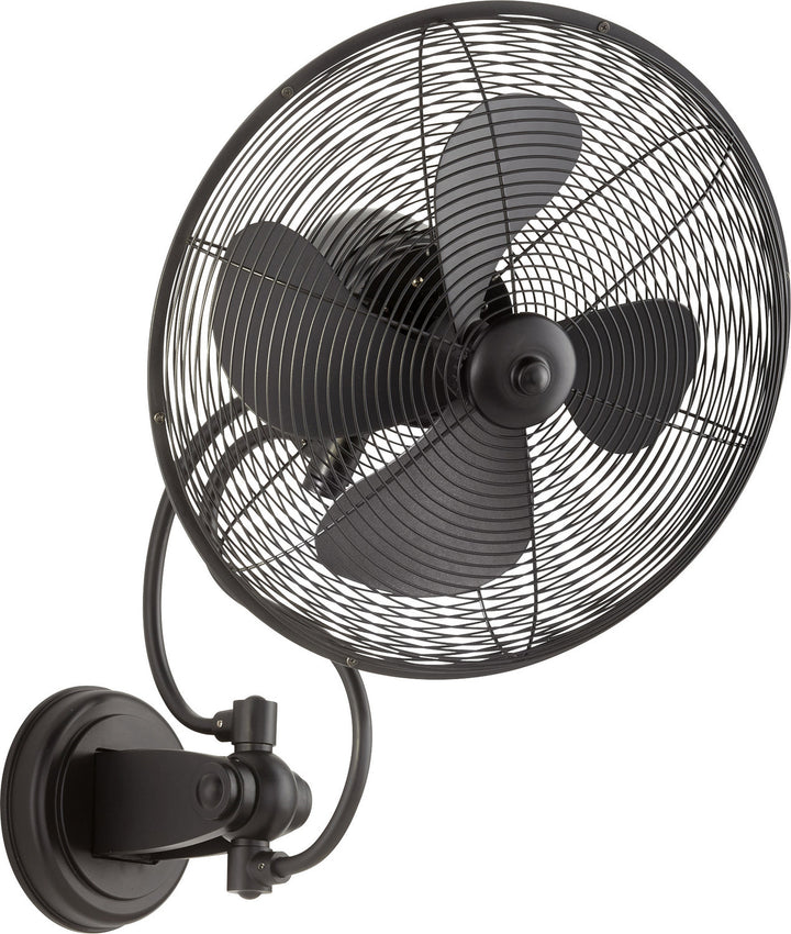 Quorum Piazza Indoor/Outdoor Patio Oscillating Wall Fan with Wall Control