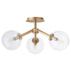Quorum Three Light Ceiling Mount