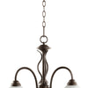Quorum Three Light Chandelier