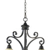 Quorum Three Light Chandelier
