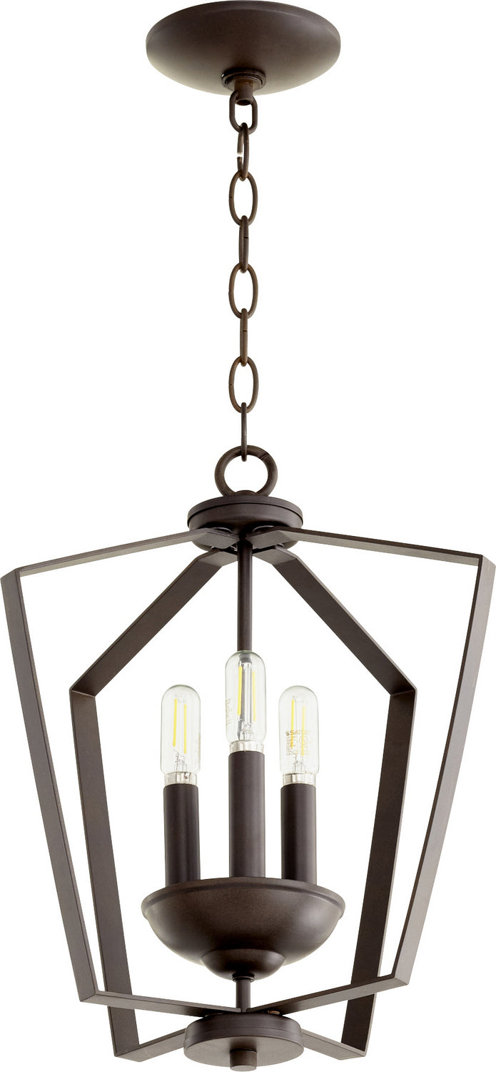 Quorum Three Light Entry Pendant