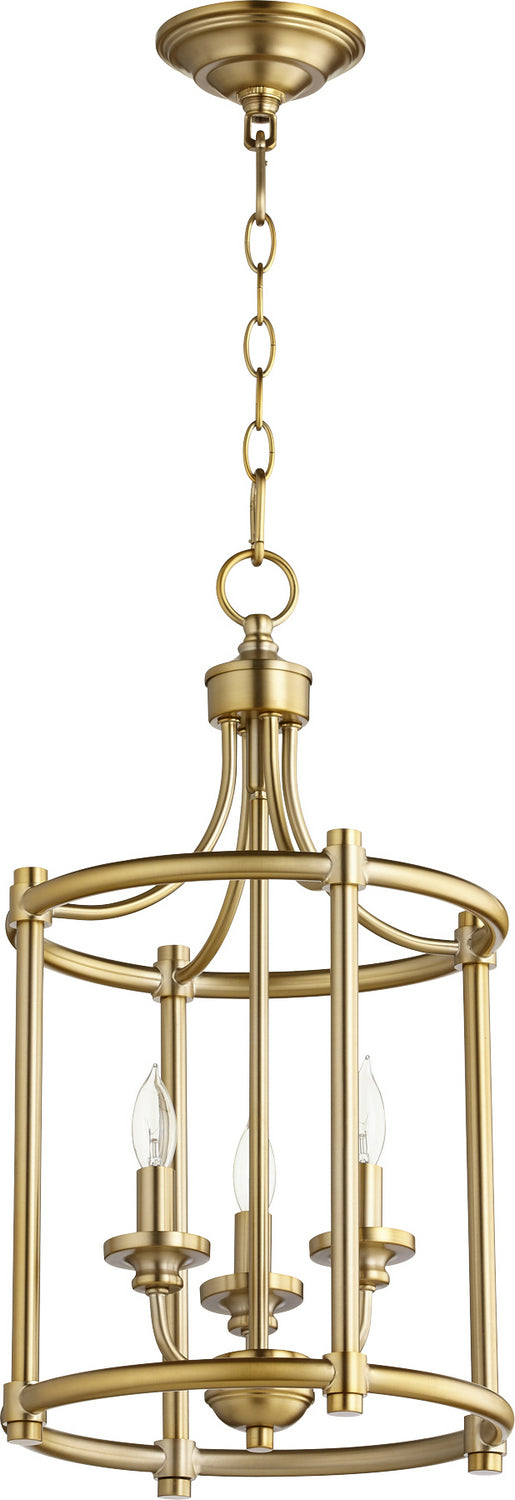 Quorum Three Light Entry Pendant