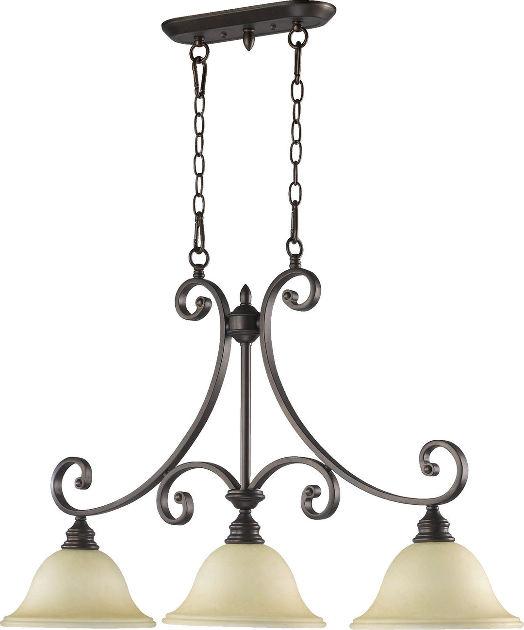 Quorum Three Light Island Pendant