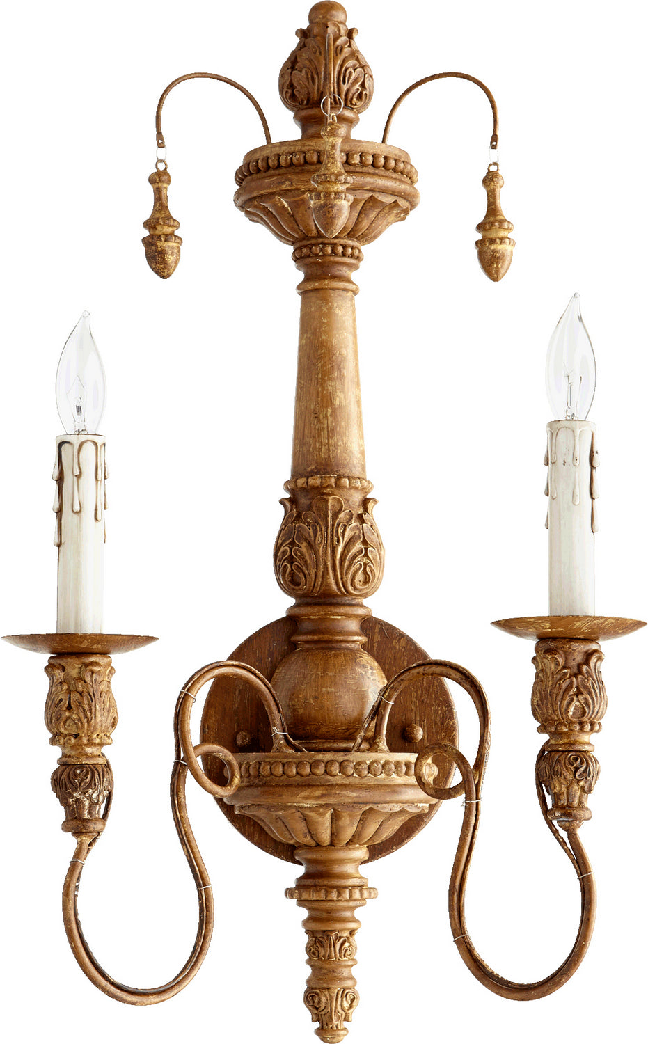 Quorum Two Light Wall Mount