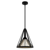 Rafner One Light Pendant in Natural Black Iron