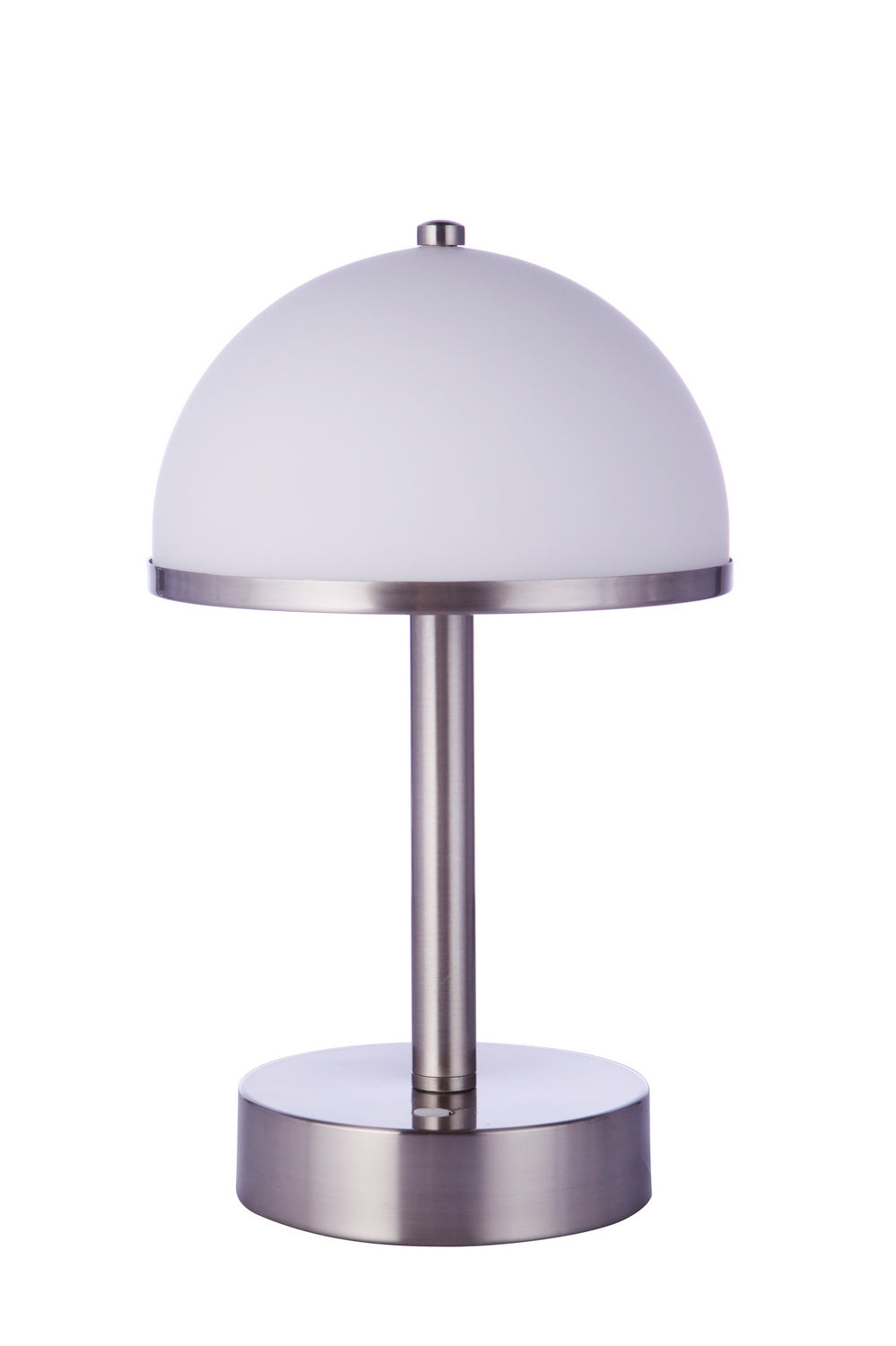 Rechargable LED Portable LED Table Lamp in Brushed Polished Nickel