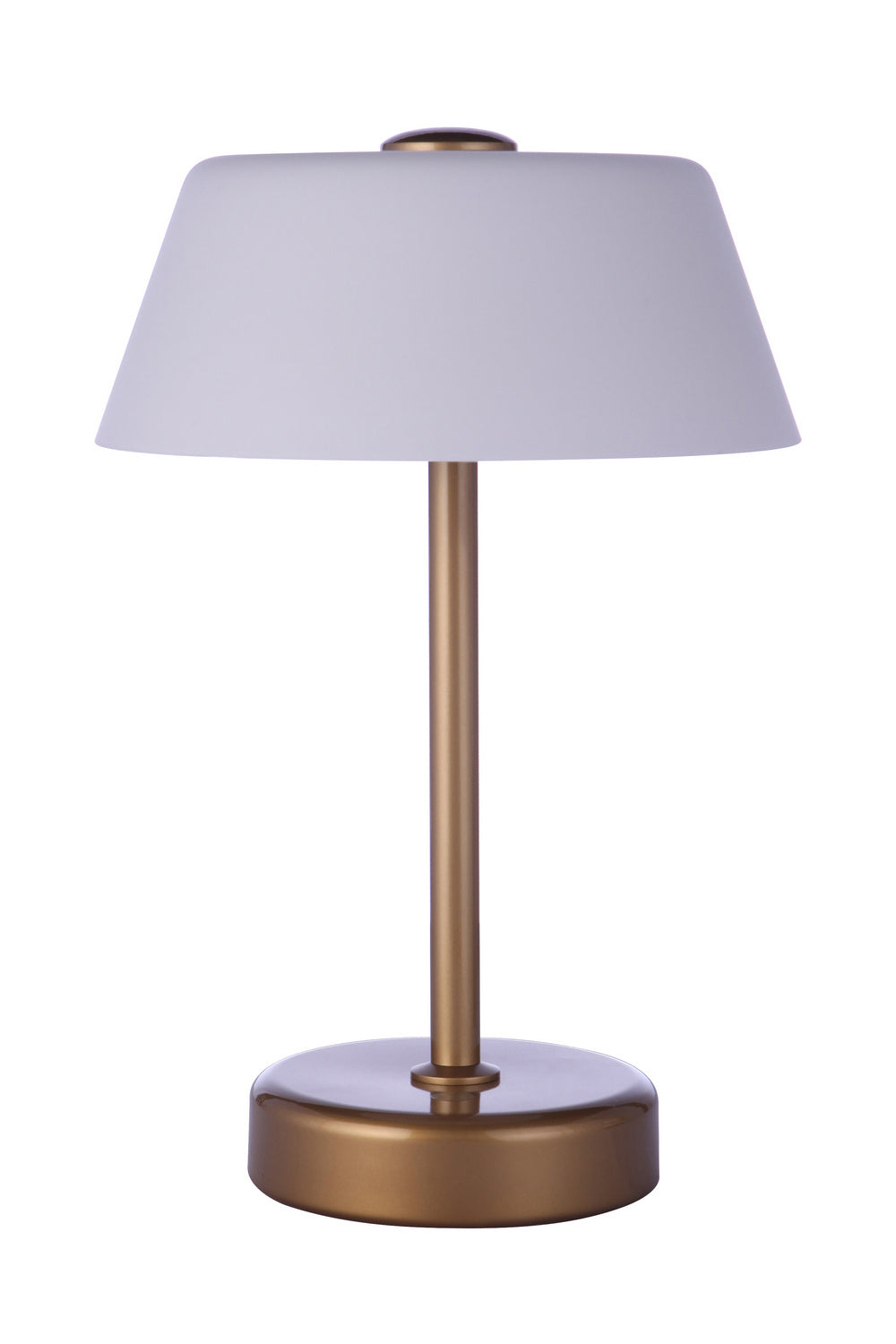 Rechargable LED Portable LED Table Lamp in Satin Brass