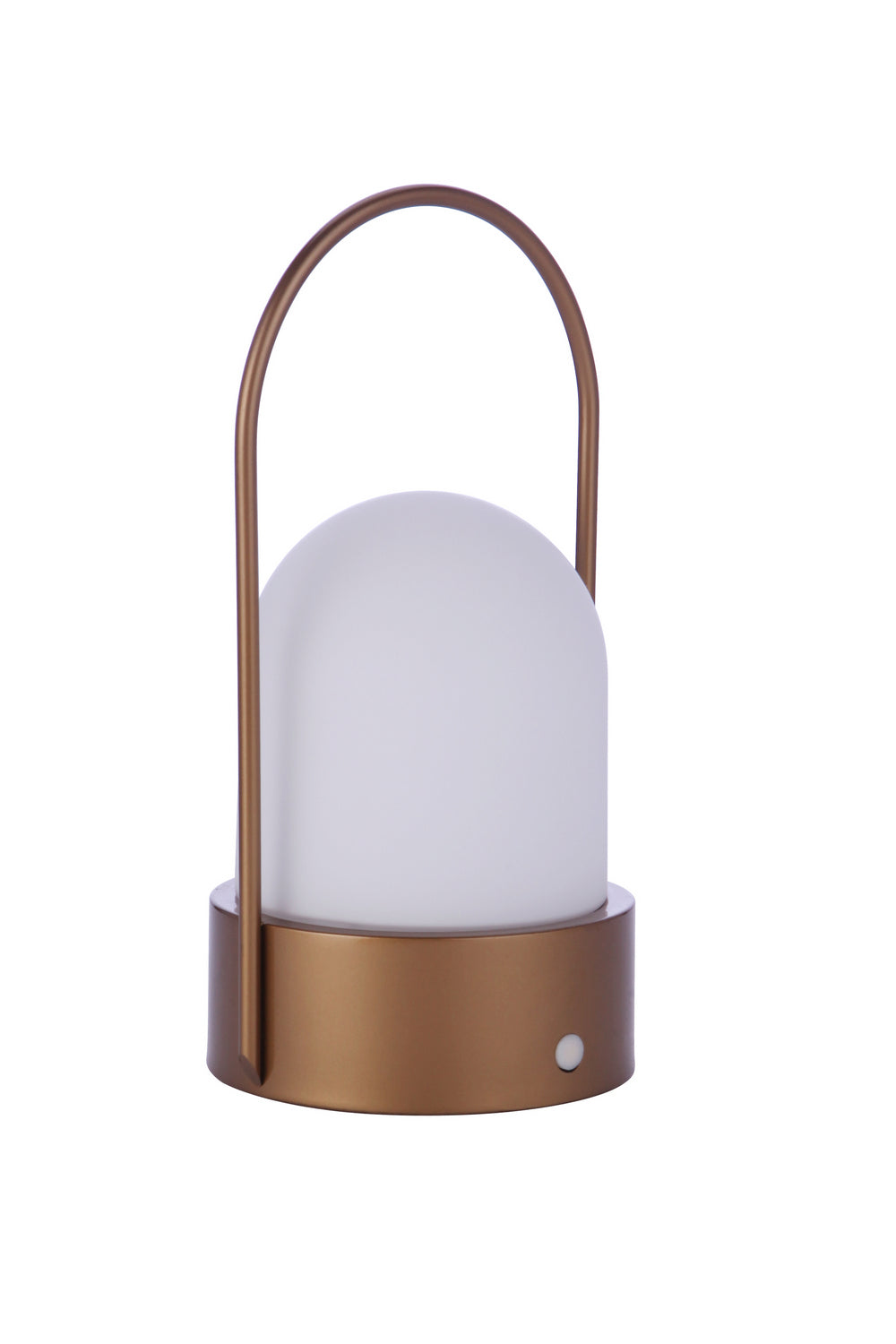 Rechargable LED Portable LED Table Lamp in Satin Brass