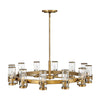 Reeve LED Chandelier in Heritage Brass