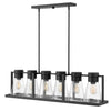 Refinery LED Linear Chandelier in Black