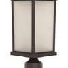 Resilience Lanterns One Light Post Mount in Bronze