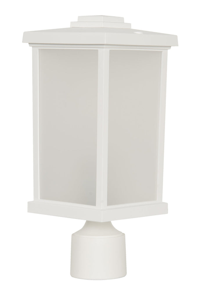 Resilience Lanterns One Light Post Mount in Textured White