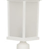Resilience Lanterns One Light Post Mount in Textured White