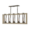 Riverwood LED Linear Pendant in Warm Bronze