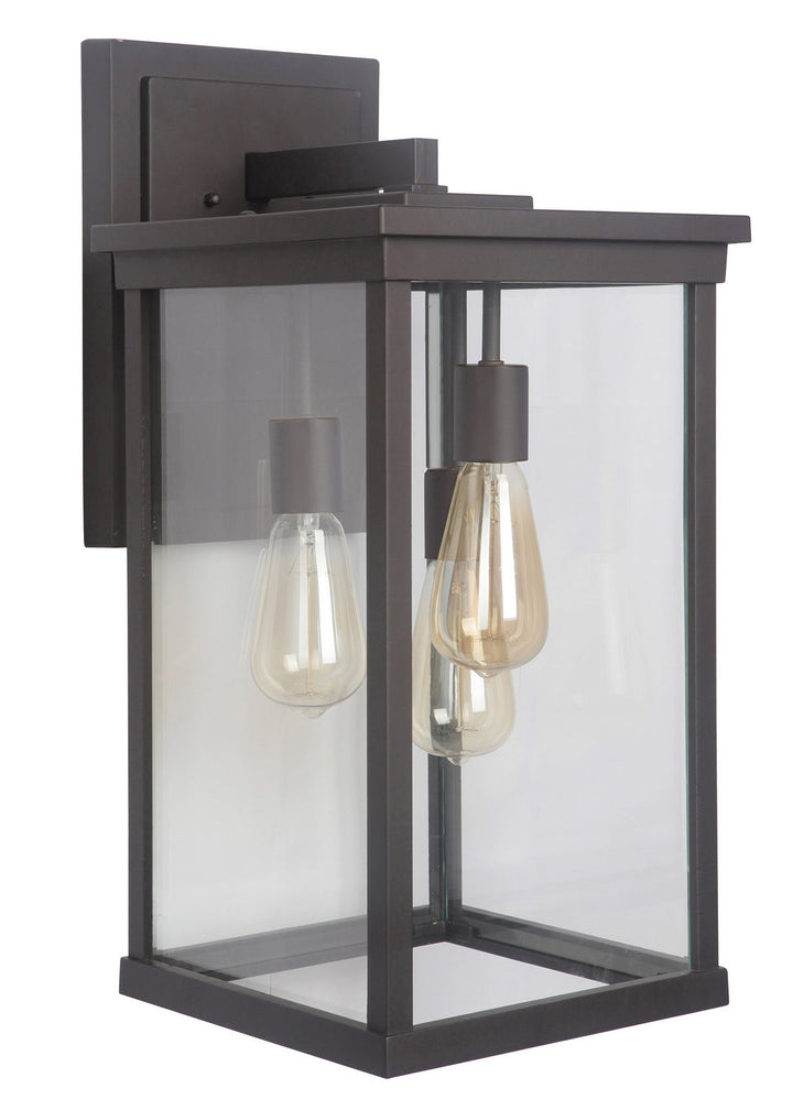 Riviera Three Light Wall Mount in Oiled Bronze Outdoor