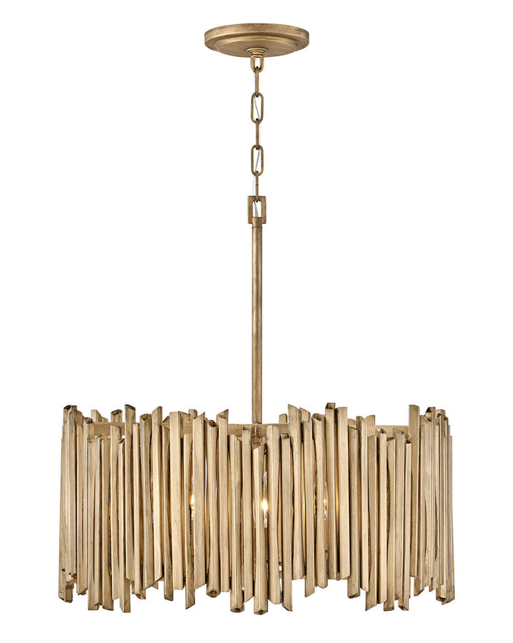 Roca LED Pendant in Burnished Gold