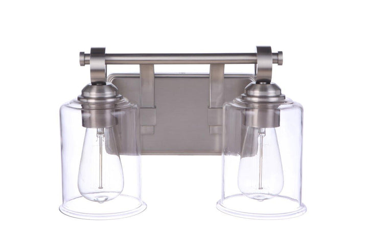 Romero Two Light Vanity in Brushed Polished Nickel