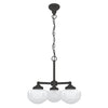 Saddle Creek Three Light Chandelier in Noble Bronze