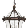 San Clemente LED Hanging Lantern in Copper Bronze