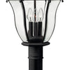 San Clemente LED Post Top/ Pier Mount in Museum Black