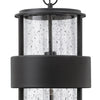 Saturn LED Hanging Lantern in Satin Black