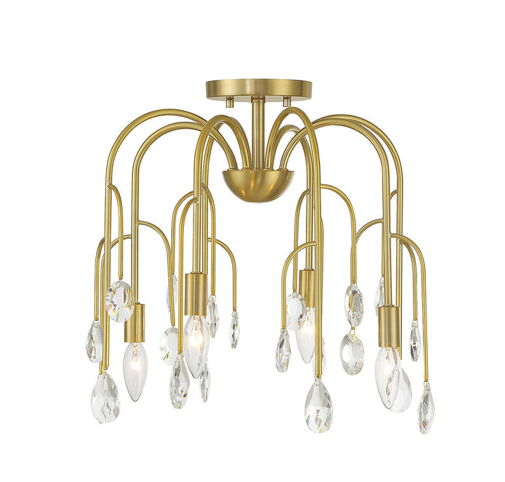 Savoy House Anholt Four Light Convertible Semi-Flush or Pendant