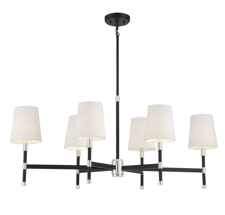 Savoy House Brody Six Light Linear Chandelier