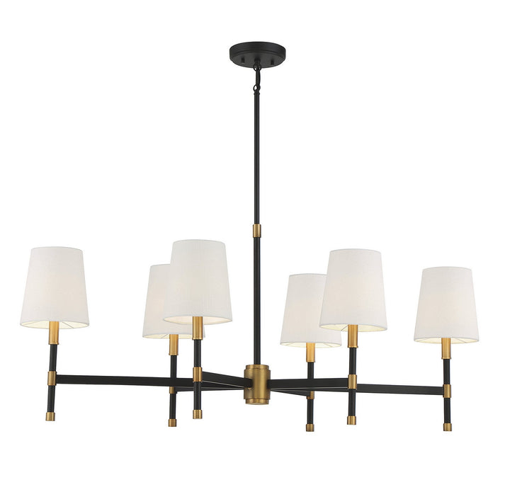 Savoy House Brody Six Light Linear Chandelier