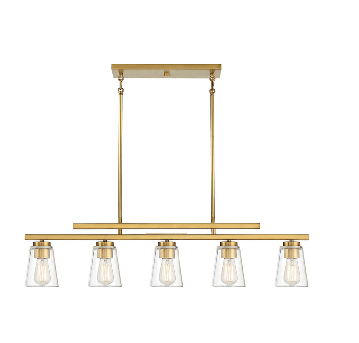 Savoy House Calhoun Five Light Linear Chandelier