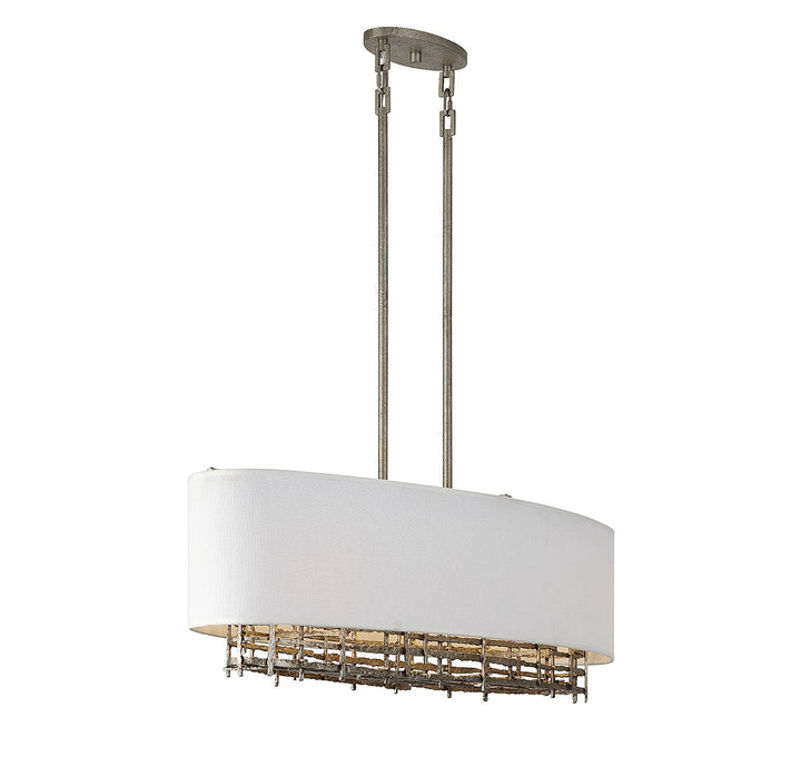 Savoy House Cameo Four Light Linear Chandelier