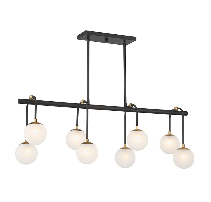 Savoy House Couplet Eight Light Linear Chandelier