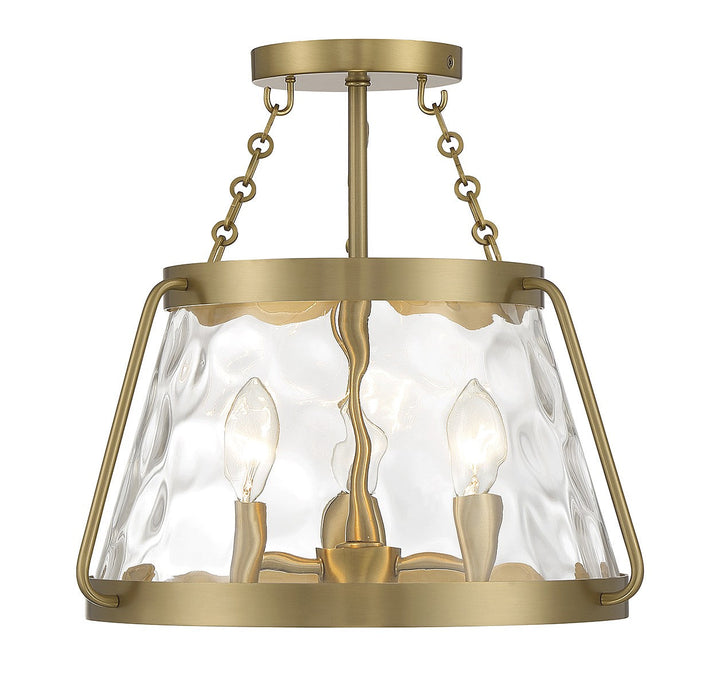 Savoy House Crawford Three Light Semi-Flush Mount