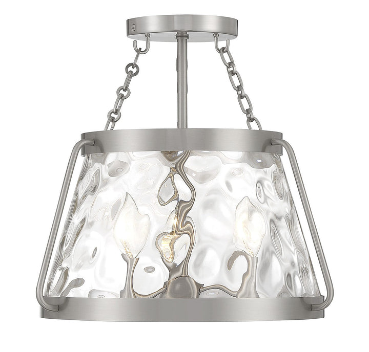 Savoy House Crawford Three Light Semi-Flush Mount