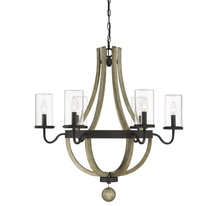 Savoy House Eden Six Light Outdoor Chandelier