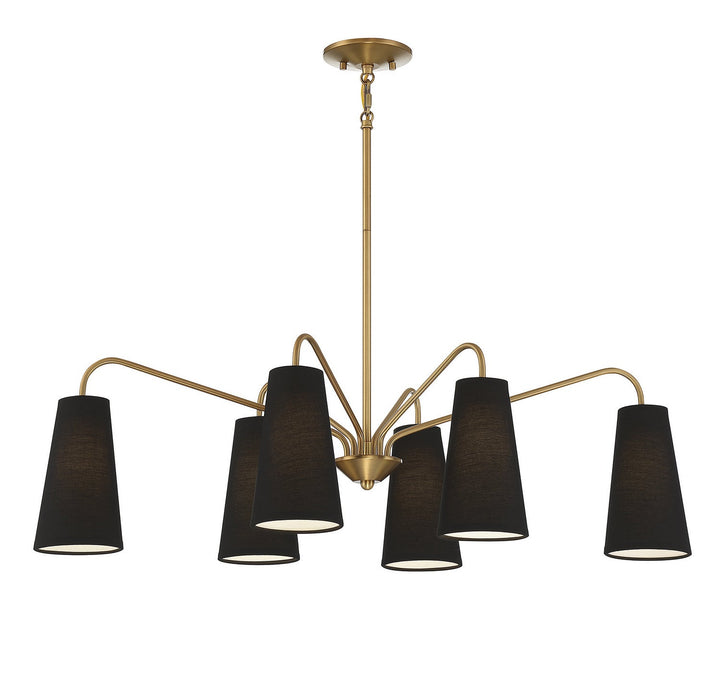 Savoy House Edgewood Six Light Linear Chandelier