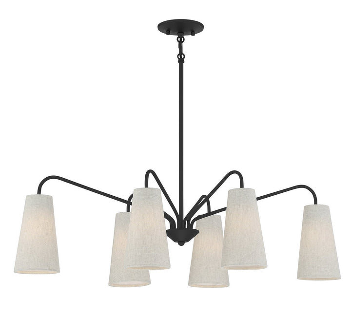 Savoy House Edgewood Six Light Linear Chandelier