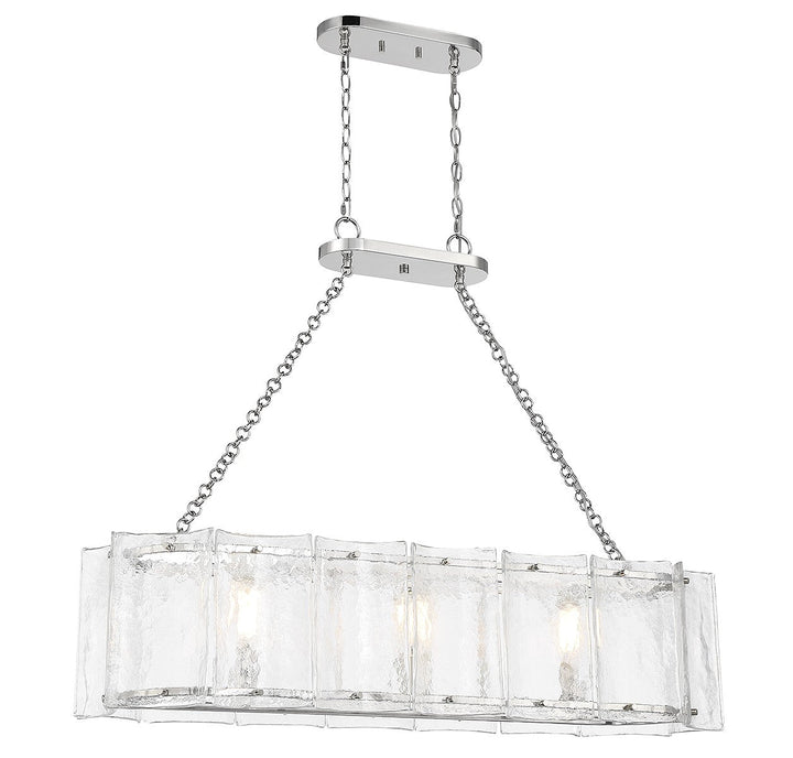 Savoy House Genry Three Light Linear Chandelier